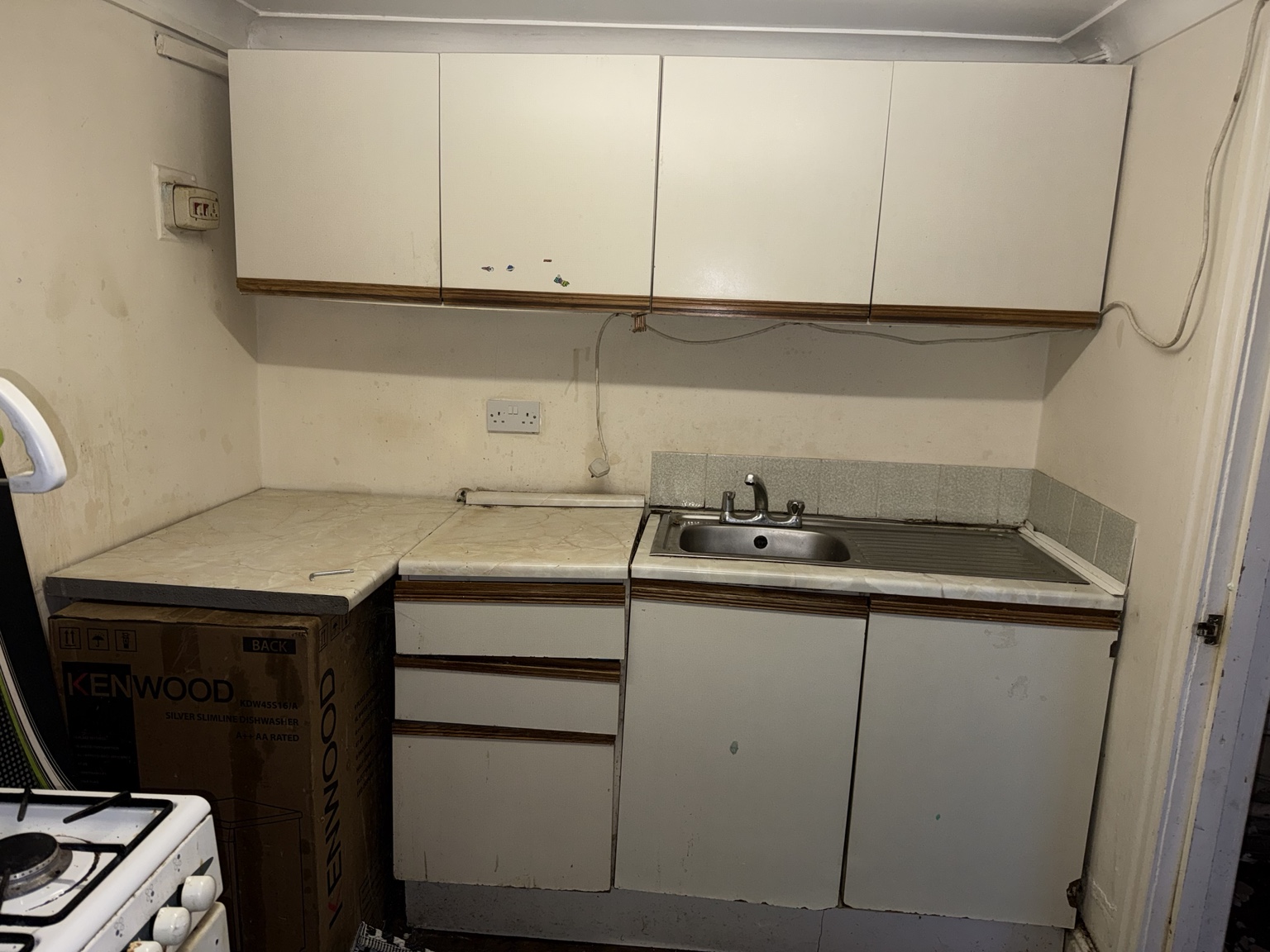 Edge Street, St Helens — kitchen units before refurbishment