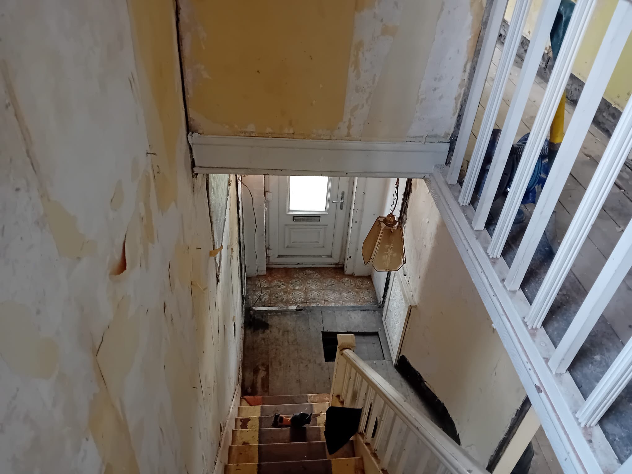 Lower Lane, Liverpool — staircase before refurbishment