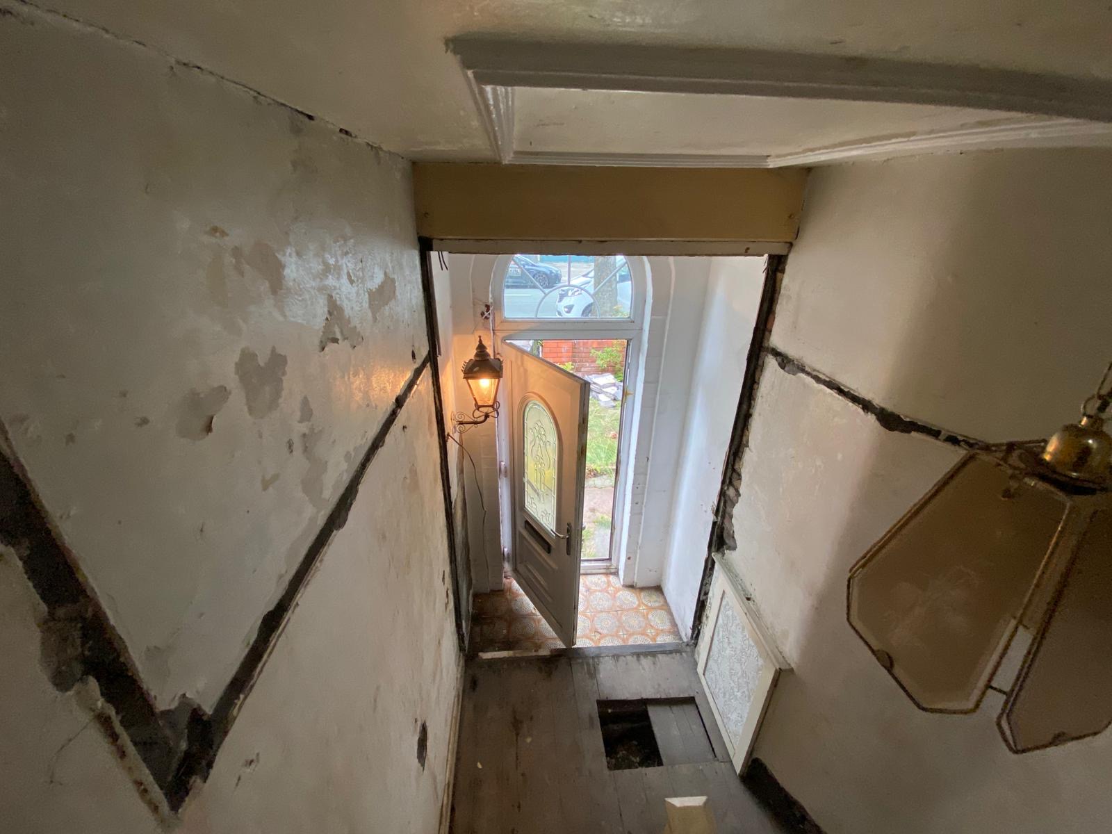 Hallway before refurbishment